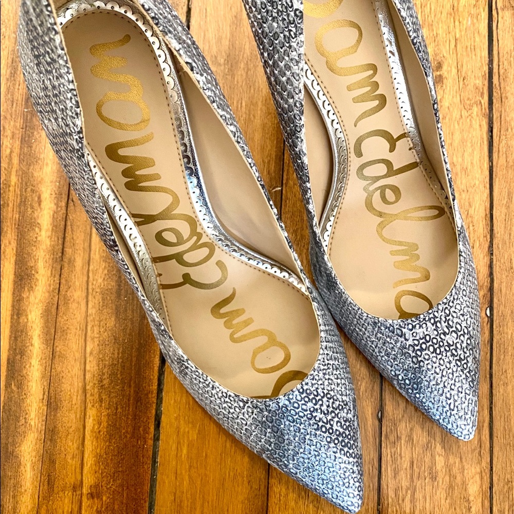 Sam Edelman Metallic Snake print Pumps